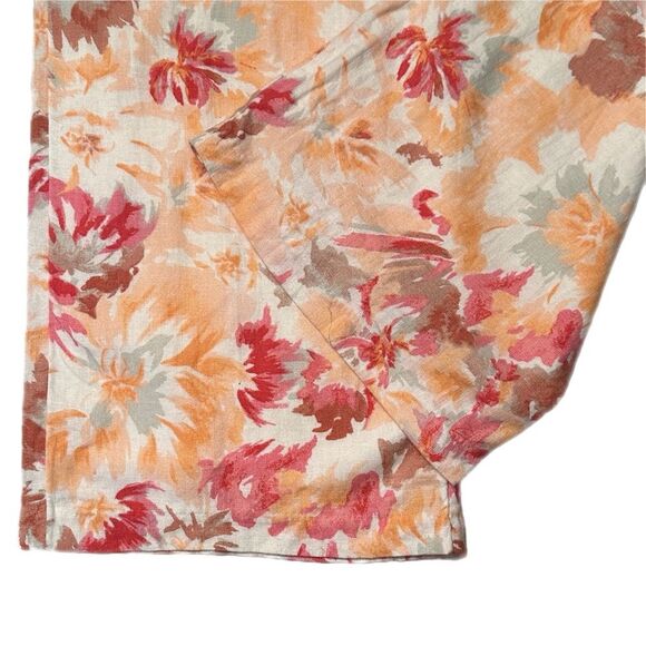 Abercrombie & Fitch Wide Leg Linen Blend Floral Pants Size XS - Picture 5 of 7